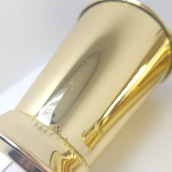 Two Mint Julep Cups Stainless Steel and Gold Tone Elegant Retro High Stability - Picture 8 of 10